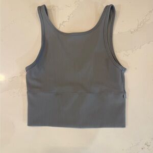 Lululemon Gray athletic Ribbed Tank Top